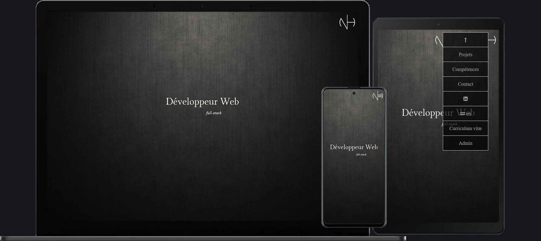 portfolio développeur web full stack responsive